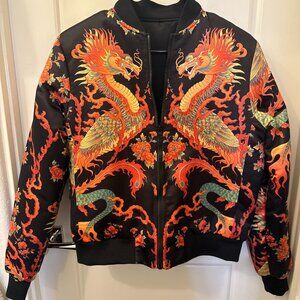 Dragon Rising Shiny Bomber Jacket